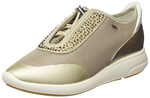 Geox D Ophira E, Zapatillas Mujer, Dorado, 40 EU