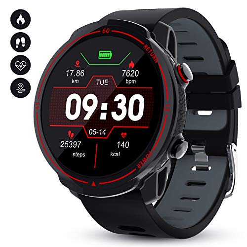 GOKOO Smartwatch Hombres Mujeres Reloj Inteligente Deportivo 9 Modos Deportivos IP67 Impermeable Compatible con Sistemas iOS y Android