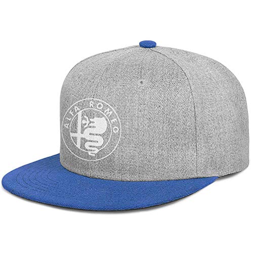 Gorra de Camionero Alfa-Romeo-Logo- Gorra Hip Hop de algodón con Ajuste Trasero a presión