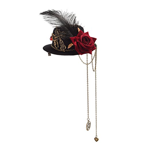 GRACEART Steampunk Mini Parte Superior Sombrero Disfraz Accesorio