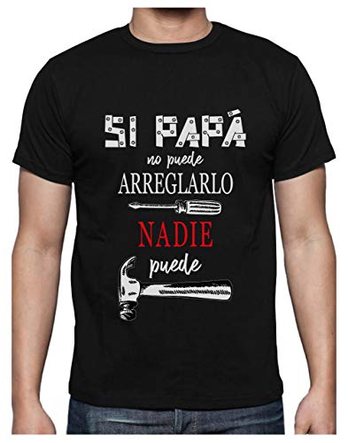 Green Turtle Camiseta para Hombre- Regalos para Hombre, Regalos para Padres. Camisetas Hombre Originales Divertidas - Si Papá no Puede Nadie Puede - - XX-Large Negro