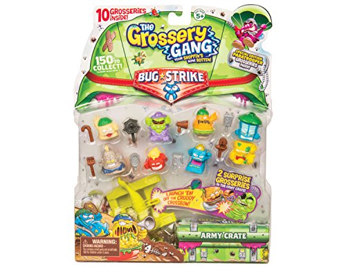 Grossery Gang GGA35000 Bug Strike Series 4 10 Unidades y Ballesta, Multicolor