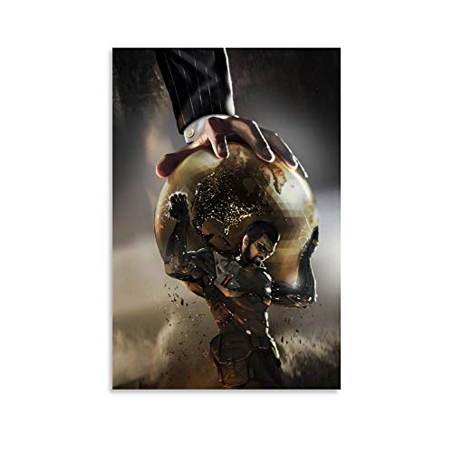 GUOTING Póster de juego Deus Ex Cruzada Infantil Lienzo Póster Arte Cuadro Moderno Oficina Familiar Dormitorio Póster Decorativo Regalo Decoración de Pared Póster de 60 x 90 cm