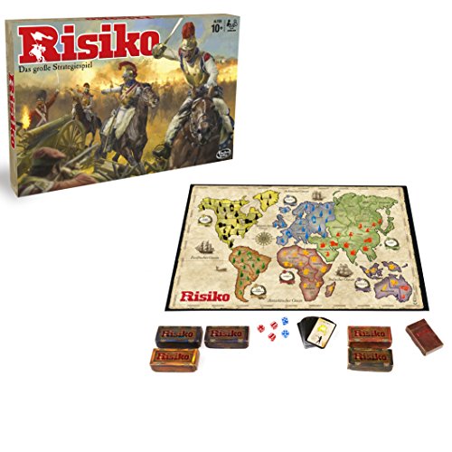 Hasbro B7404 - Risk, Juego de Estrategia, 10 Año(s), 56 Piezas, Caja) , colores/modelos Surtido - Idioma Aleman