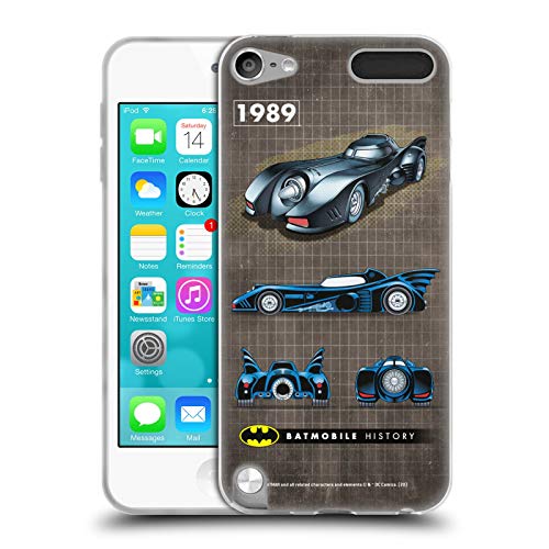 Head Case Designs Oficial Batman DC Comics 1989 Película Historial de batmóviles Carcasa de Gel de Silicona Compatible con Apple iPod Touch 5G 5th Gen