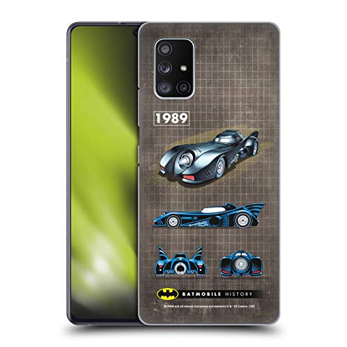 Head Case Designs Oficial Batman DC Comics 1989 Película Historial de batmóviles Carcasa rígida Compatible con Samsung Galaxy A71 5G (2020)