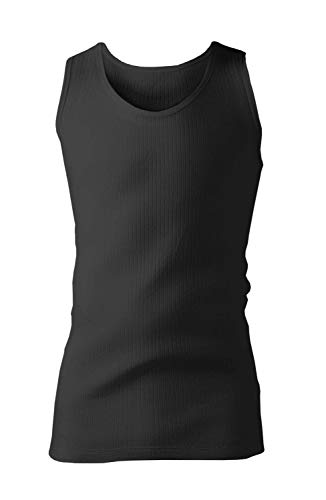 HEAT HOLDERS - Hombre Algodon Invierno Camiseta Termica Sin Mangas (Medium (38-40" Chest), Charcoal)