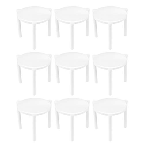 Hemoton Soporte de Ahorro de Pizza de 100 Piezas Pila de Trípode de Pizza de Plástico para Contenedor de Restaurante Cajas de Catering