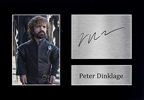 HWC Trading Peter Dinklage A4 Sin Marco Regalo De Visualización De Fotos De Impresión De Imagen Impresa Autógrafo Firmado por Game of Thrones Ventiladores De Programa De TV