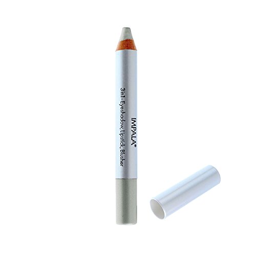 Impala Lápiz Jumbo 3 en 1 Color 06 Plata Claro Sombra de ojos, Lápiz Labial o Colorette