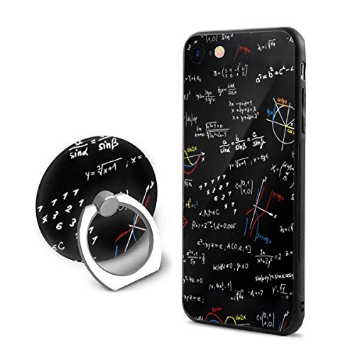 Inner-shop Fórmula geométrica DoodlefashioniPhone 7/8 Funda para teléfono móvil con Soporte de Anillo Material TPU + PC Protección contra Impactos