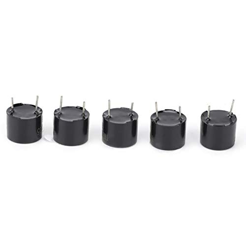 Jeanoko Zumbador 10 Piezas 12 x 9,5 mm electromagnético para Elemento de Sonido