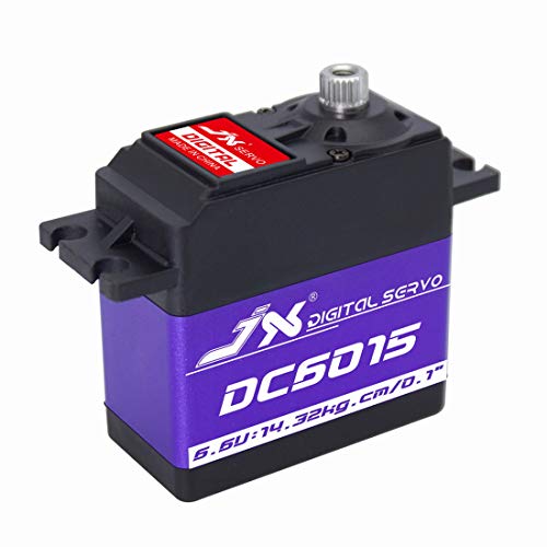 JX Servo DC6015 15 kg Torque Metal Gear Núcleo de Hierro Digital Engranaje de dirección rápida para Drone Car RC Boat Robort Drift Aviones de Coche