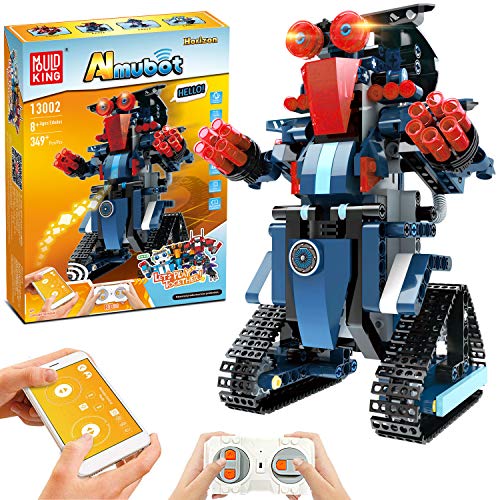 Kit de Juguetes Stem de 349 Piezas, Juego de Robots Educativos de Control Remoto para Niños, para Niños y Niñas de 8 años en Adelante, Robótica Recargable DIY Construye Kits de Aprendizaje