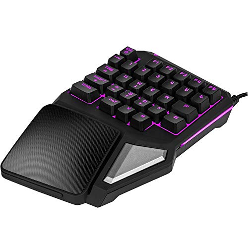 LaLa POP Teclado For Juegos Mecánicos con Una Mano Toque Colorido Teclado De La Computadora Teclado del Teléfono USB Luz De Fondo 238.1MM * * 39.4MM 158.7MM