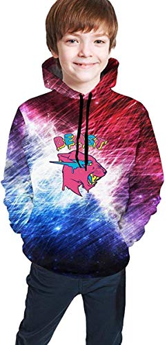 Lawenp Niños Niñas Mr Be AST Sudadera con Capucha Unisex 3D Print Pullover Sudadera con Capucha para niños y Adolescentes