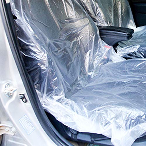 LEAMER 10 pezzi Proteggi Coprisedili Monouso para coche en plástico resistente Trazione E Resistente Proteggi Coprisedili Addensato Antipolvere 110 cm x 55 cm