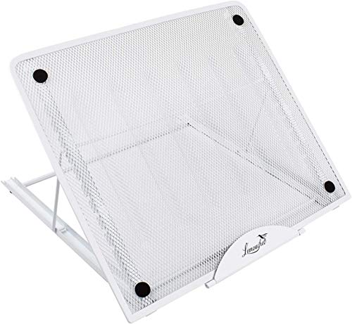 L'ÉMOUCHET Soporte Ajustable Ventilado para Tablero de luz Caja de luz, (12 Puntos de ángulo) para XP-Pen Huion 12"15.6" Dibujo Monitor/Tablero de Luces LED de rastreo Huion A2 A3 (Blanco)