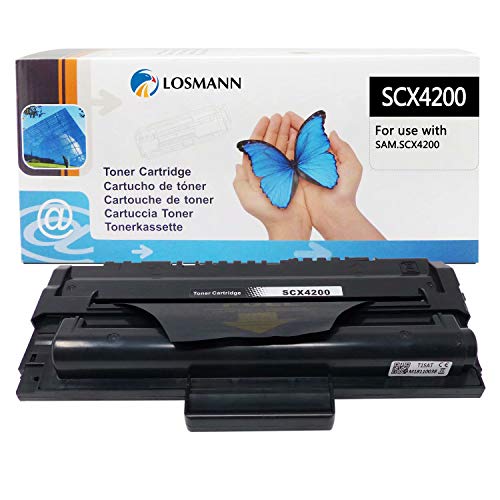 LOSMANN 1 tóner compatible con impresoras láser Samsung SCX-D4200A/ELS para Samsung SCX-4200 SCX-4200D3 SCX-4200F SCX-4200R, SCX-4200 D3 SCX-4200 F SCX-4200 R (negro, 3000 páginas)