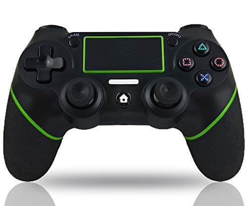 Maegoo Mando para PS4, Bluetooth Inalámbrico PS4 Mandos Gamepad Joystick para PS4 Slim/PS4 Pro con Doble Vibración y 6-Axis Gyro Sensor, Touch Panel y Función de Audio