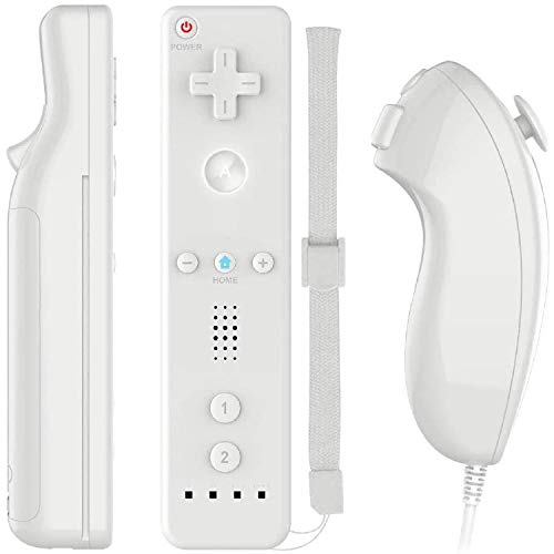 Mando a distancia para Wii, mando integrado Motion Plus y control Nunchuck con carcasa de silicona, compatible con Wii & Wii U