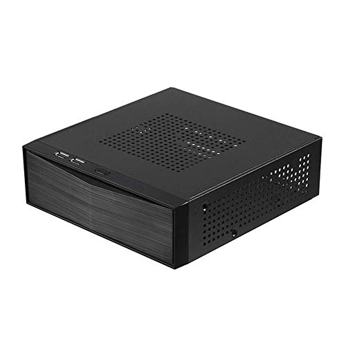 Matedepreso Mini Itx Funda Ordenador de Sobremesa Funda Htpc 2.0 USB Videojuego Potencia Fuente Metal Chasis - M05, Free Size