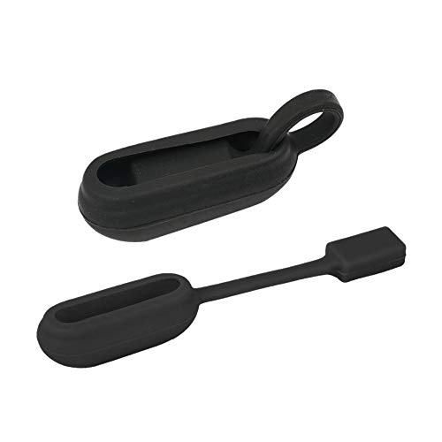 Mcbazel Silicone Clip magnético para Pokémon Go-tcha Xiaomi Mi Band Gen. 1 y 2 - Negro