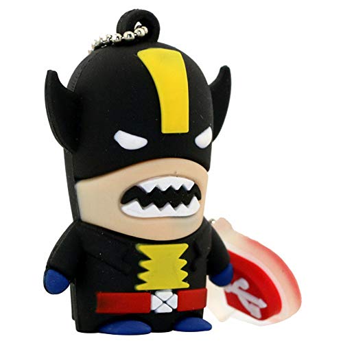 Memorias USB Pen-Drive Memoria Flash Drive Pulgar Unidad Avengers Series Super Heroes Disco Flash USB Regalo Personalizado De Moda Disco U 4 GB A 128 GB (128 GB, Wolverine)