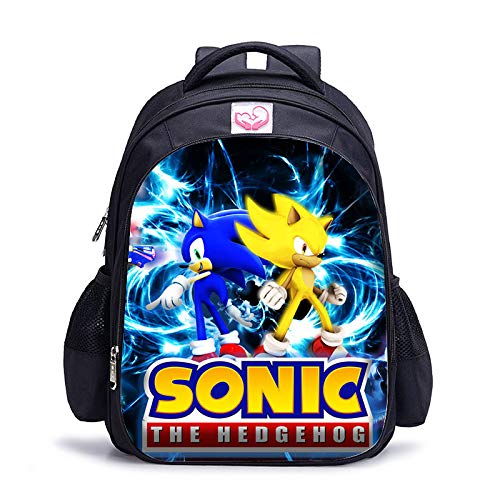 MIAOGOU Mochila Sonic Bolso De Los Niños De Blast Sonic Estudiantes De Juegos De Dibujos Animados Hombro Bolsa De Jardín De Infantes.