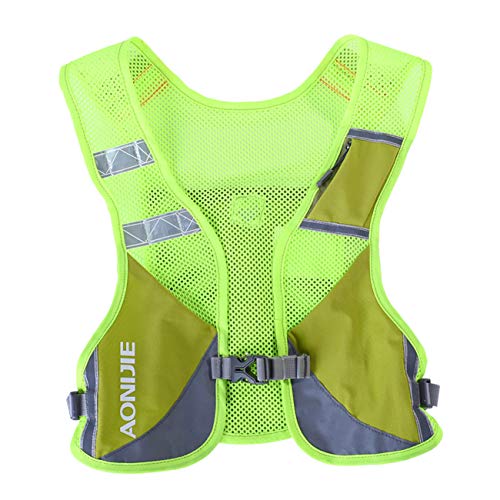 Mochila/Chaleco Aonijie de HidrataciÓN, Ligera, Ideal Para Senderismo, MaratÓN, Escalada y Ciclismo, Verde