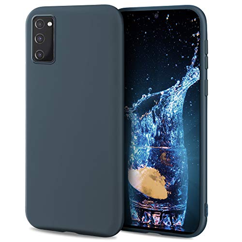 Moozy Lifestyle. Funda para Samsung S20 FE, Azul - Cover Carcasa de Silicona Líquida con Acabado Mate y Forro de Microfibra Suave