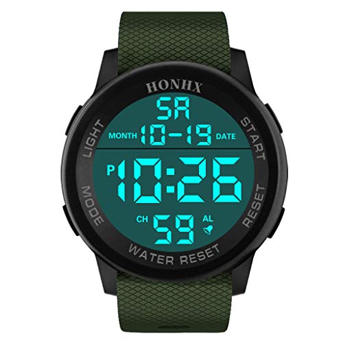 Morran Reloj electrónico Reloj Deportivo análogo Digital Militar para Hombres, Impermeable,con Correa de Goma, Deportivo.