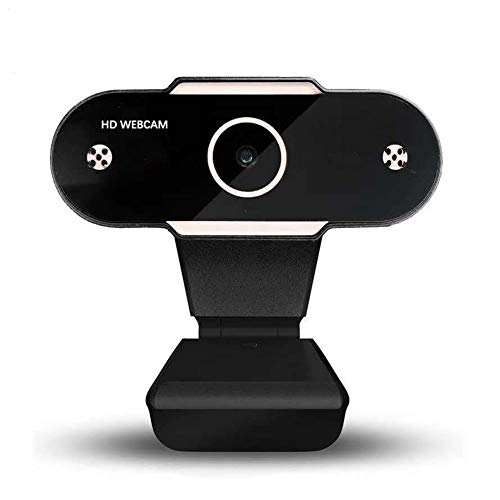 Muljexno Webcam PC con Micrófono, Full HD 1080p USB Web Cámara para Videollamadas, Estudio, Conferencias, Grabación, Juegos Compatible con Windows Mac PC