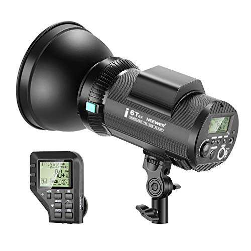 Neewer i6T EX 600W 2,4G TTL Estudio Estroboscópico 1/8000 HSS Flash Monoluz Compatible con Nikon Disparador Inalámbrico/Lámpara Modelado/Reciclaje en 0,2-1 Seg./Batería de Litio