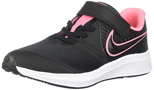 Nike Star Runner 2 (PSV), Zapatillas de Running, Negro (Black/Sunset Pulse/Black/White 002), 29.5 EU