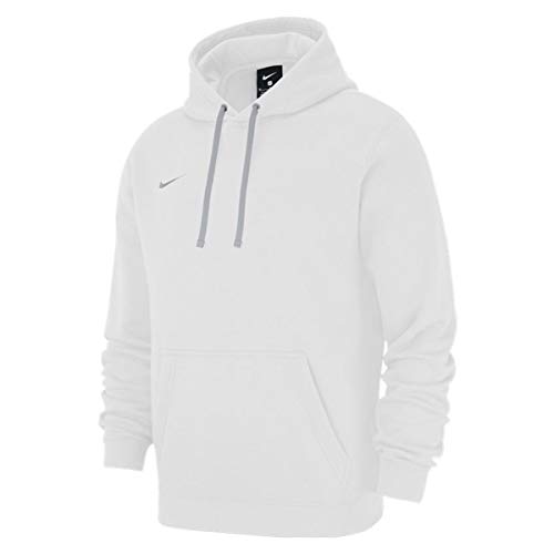 Nike Team Club 19 - Sudadera con capucha para hombre, color blanco blanco M