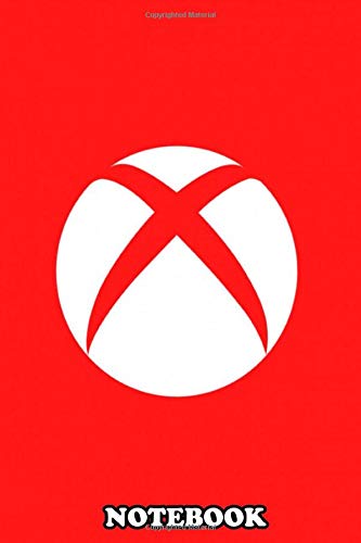 Notebook: Red White Xbox Logo , Journal for Writing, College Ruled Size 6" x 9", 110 Pages