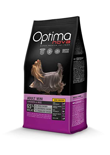 Optima Nova - Pienso para perros adultos pequeños mini pollo y arroz