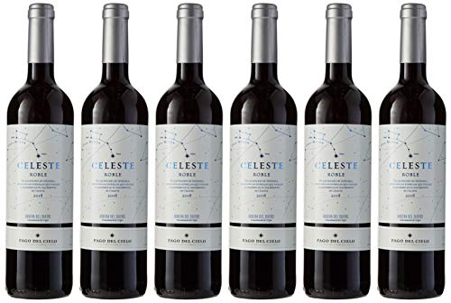 Pago del Cielo Celeste Roble, Vino Tinto - 6 botellas de 75 cl, Total: 4500 ml