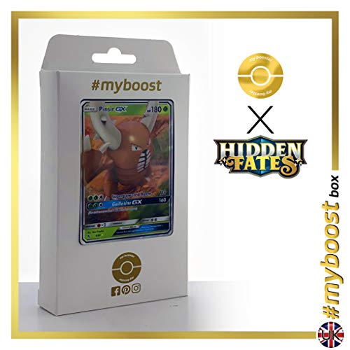 Pinsir-GX (Scarabrute-GX) 6/68 - #myboost X Sun & Moon 11.5 Hidden Fates - Coffret de 10 Cartes Pokémon Aglaises