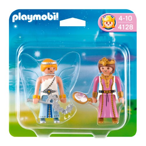 PLAYMOBIL - Pack de 2 Figuras Princesa y Hada (4128)