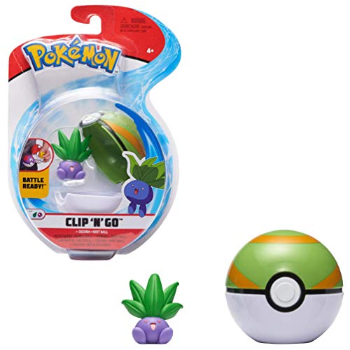 PoKéMoN Oddish & Pokéball, Enthält 1 5cm Figur & 1 Poké Ball, Neue Welle 2021, Offiziell Lizensiert