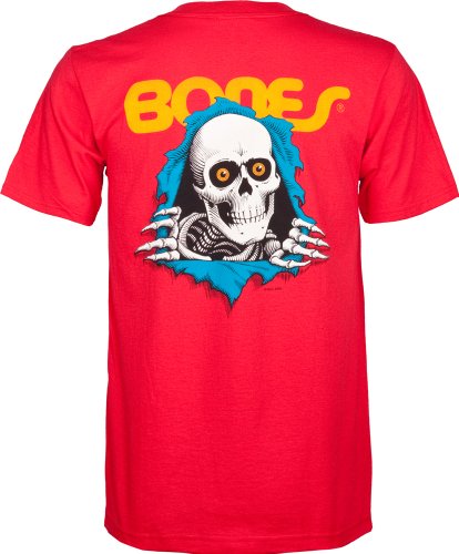 Powell-Peralta Ripper - Camiseta, Unisex Adulto Hombre, CTMPPRIPRS, Rojo, Small