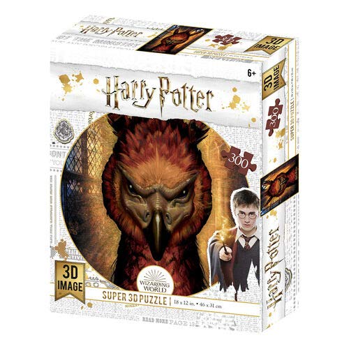 Prime 3D-Puzzle lenticular Harry Potter Fawkes 300 Piezas (Efecto 3D)