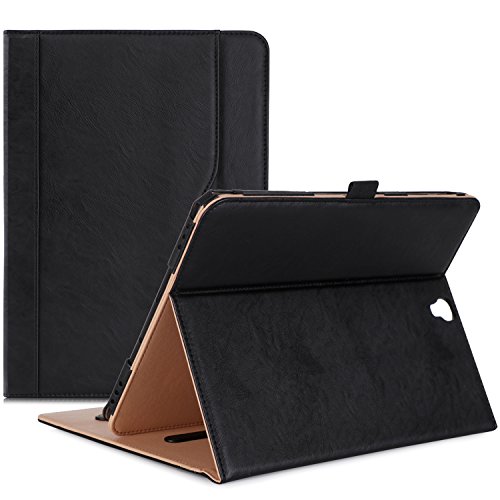 ProCase Funda Samsung Galaxy Tab S3 9.7, Carcasa Folio de Cuero PU con Tapa Magnética para SM-T820 T825 T827 -Negro