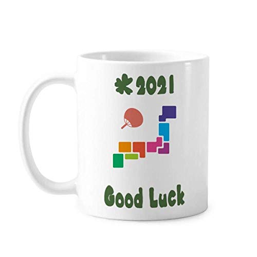 Pufan Japan Tokyo Games Show Good Luck 2021 - Taza de cerámica para café