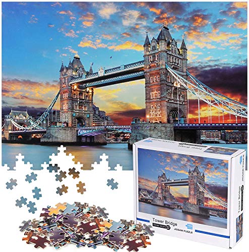 Puzzle 1000 Piezas Adultos Rompecabezas Puente De Londres para Infantiles Adolescentes
