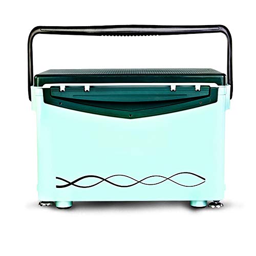 QiHaoHeji Seatbox de Pesca Multifuncional Engrosamiento De Elevación del Pie De La Correa De Accesorios Equipo De Pesca De Pesca Al Aire Libre Caja (Color : Blue, Size : 51x29x27cm)