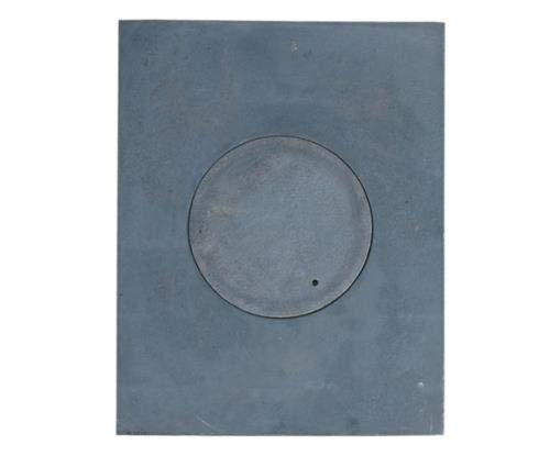 QLS - Placa de Hierro Fundido para Notas de Cocina, 1 Orificio, Hierro Fundido, 36 x 46 cm, 1 Unidad, Color Gris