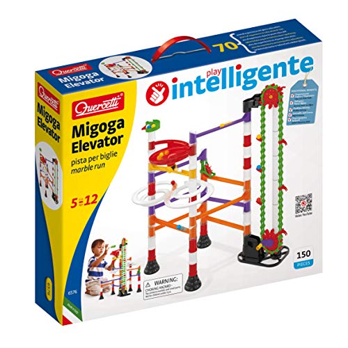 Quercetti-6576 Migoga Marble Run Elevator-Circuito de canicas, Juego Educativo de construcción, Multicolor, Medium (6576)